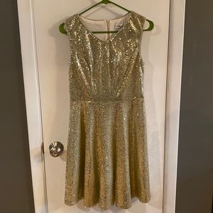 Gold Sequin Dress